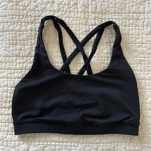 Black Lululemon Energy Sports Bra Size 6 *Good Condition
